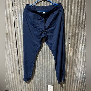 Zyia Navy Everywhere Zipper Joggers